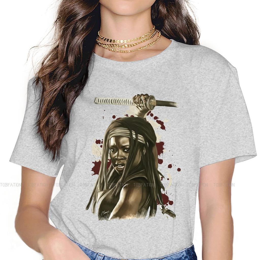 Michonne Special Tshirt For Girl The Walking Dead Rick Glenn Daryl Horror 5xl New Design Gift Clothes T Shirt Stuff Ofertas