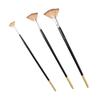 6pcs Nylon Hair Fan Paint Brush Set Soft brush strands Grainer Brush Set  Gouache Painting