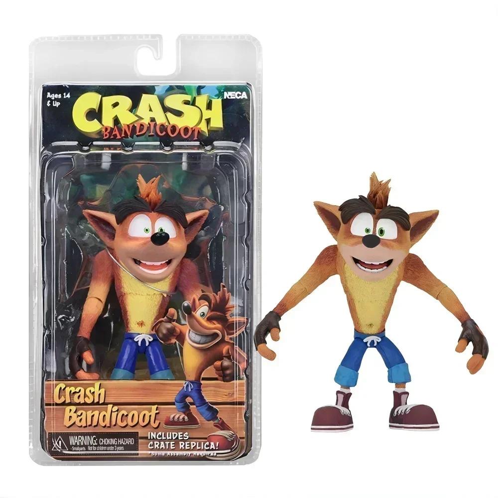 Hot New NECA Figure Game Crash Bandicoot Sane Trilogy Action Figure Model Toys Bookshelf Ornament Birthday Present For Friends