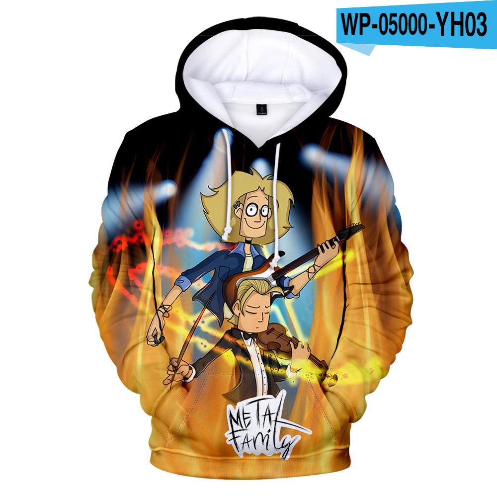 

Толстовки Metal Family 3D Prints Толстовки Жінки Чоловіки Мода Толстовка з капюшоном з довгими рукавами Унісекс Повсякденний вуличний одяг 4XL