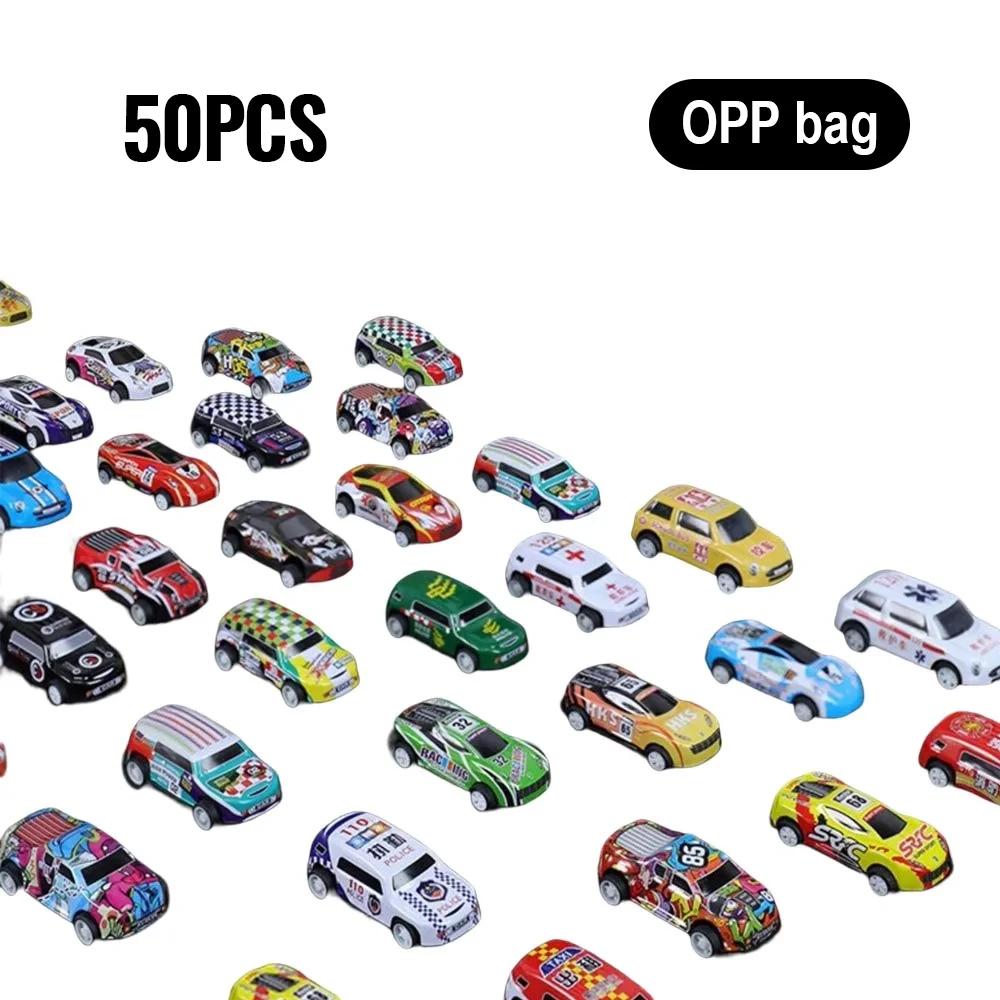 Non-Toxic 10-50Pcs Alloy Diecast Car Mini Cars Model Se Ttoys For Children Sliding Inertia Pull Back Vehicle Toy Birthday Gift For Kid Toddler