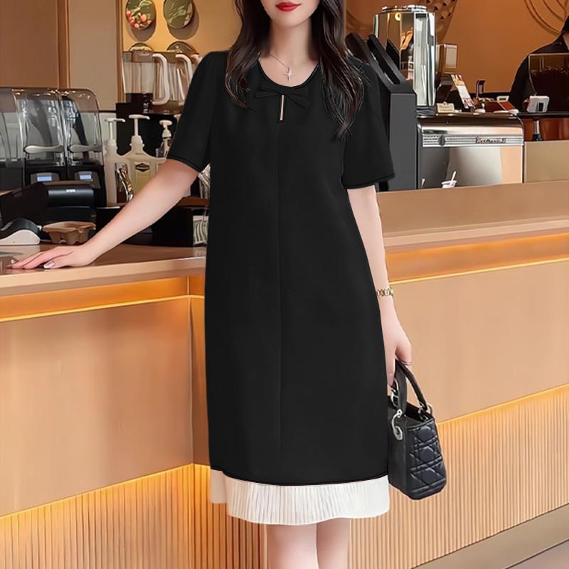ZANZEA Women Casual Round Neck Summer Short Sleeve Loose Dress