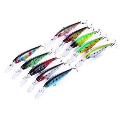 1pc Minnow Fishing Lure Bionic Bass Pike Artificial Bait With 3D Eyes Fishing Tackle