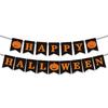 Banderas de Feliz Halloween Banderas de Halloween Decoraciones para Fiestas de Halloween Telón de Fondo para Truco o Trato Guirnalda Exterior Interior