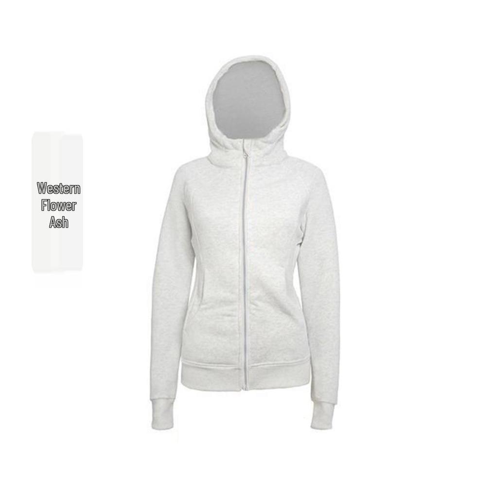 Luqilulu Women's Winter Plus Velvet Warm Hooded Slim Fit Outdoor Sports Jacket