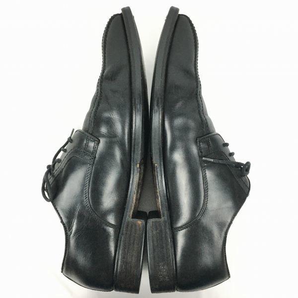 80s-90s Vintage G.C. Morelh Handmade Swirl Moc Business Shoes Black Size 43 27.5 Men's(USED)