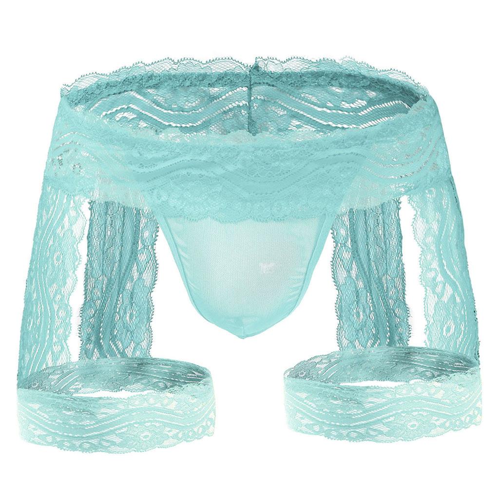 Men's Erotic Panties Lace Transparent Hollow Breathable Hot Panties