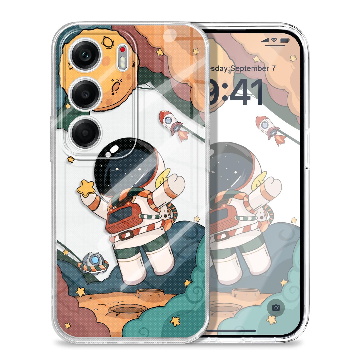 

Dream Astronaut Transparent Phone Case For Tecno Spark 30 30C 20 10 Pova 7 4 Pro Plus Ultra GO Tecno Camon 40 Pro 5G TPU Cover Tecno Spark 30Pro 4G прозрачный