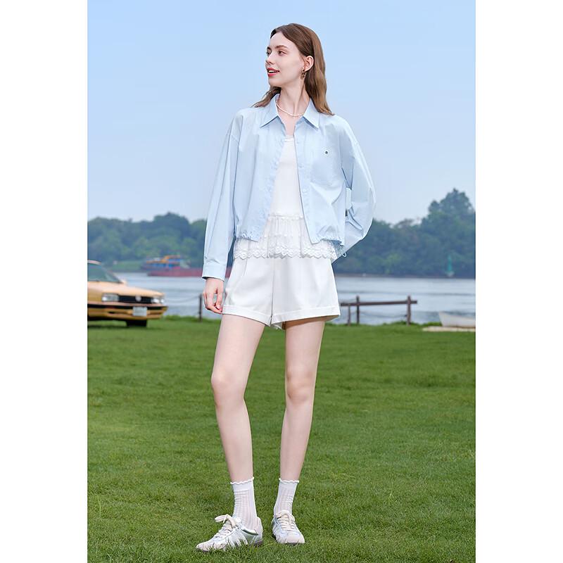 Betu Women's Casual Cotton Shirt Jacket