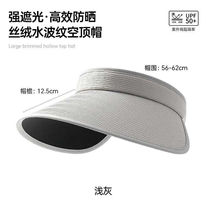 Ny tom topphatt, sommarhatt för kvinnor, lätt och UV-skydd, avancerad solhatt med känsla, bred brätte för kvinnor