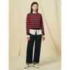 Binpolleidiseu Cotton Blend Striped Pullover Navy (Bf5251C01R)