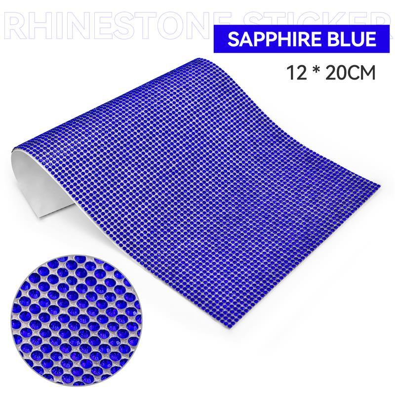 Self Adhesive Rhinestone Sticker Tape DIY Decoration 12x20cm Diamond Sticker For Arts Crafts DIY Car Phone Clothes Decoration