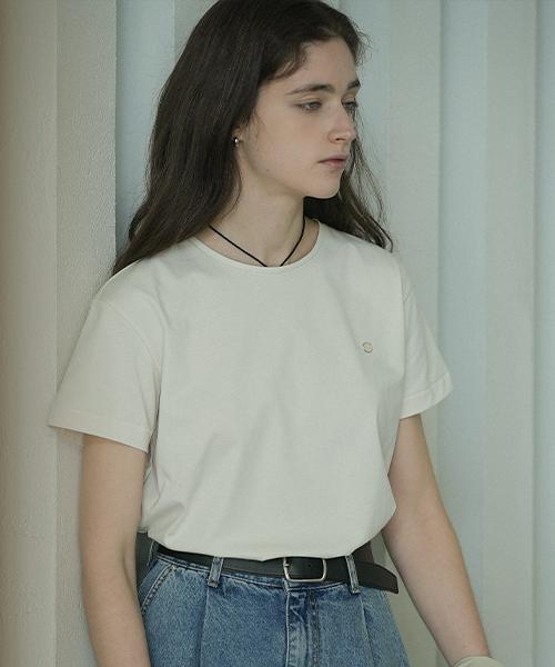 Nounbeleo [2Pack] Soft Basic Logo T-Shirt_[5Color] (C Type)