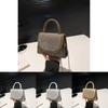 Korean Fashion Pu Rivets Small Square Bag With Stitching Detail And Interior Card Slot For Casual Outings