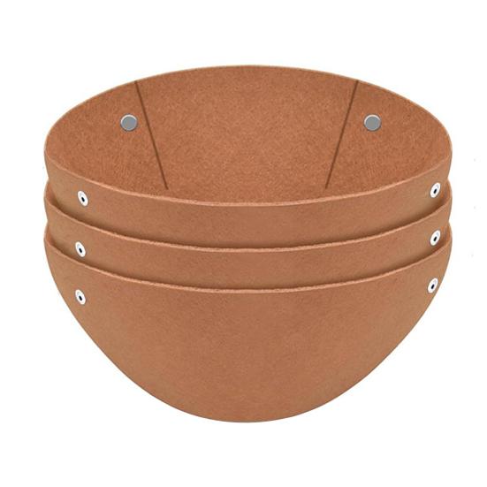 

3 шт. войлочная подкладка для цветочного горшка, прочный материал, простой в использовании, предотвращает гнездование птиц, подкладка для подвесного цветочного горшка 12Inch