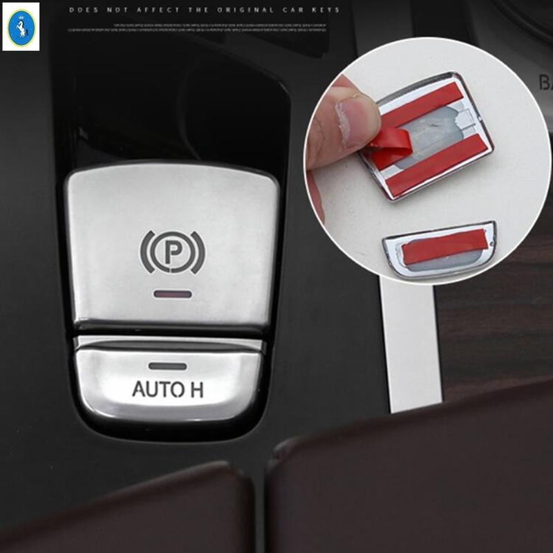 Fit For BMW 5 Series G30 530I 2017 - Electrical Park Handbrake P Stalls / Auto Hold Button Cover Trim Interior Accessories