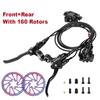 BUCKLOS 2 Piston Power Off Electric Bicycle Brakes for E-Bike Folding Bike Scooter with Rotor Hydraulic Disc Brake Bike Brakes
