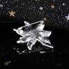 Elegante Strass Blumenbrosche Anzug Perlennadel Luxusschmuck Botanische Blume Schal Schnalle Perlennadel Temperament Accessoires