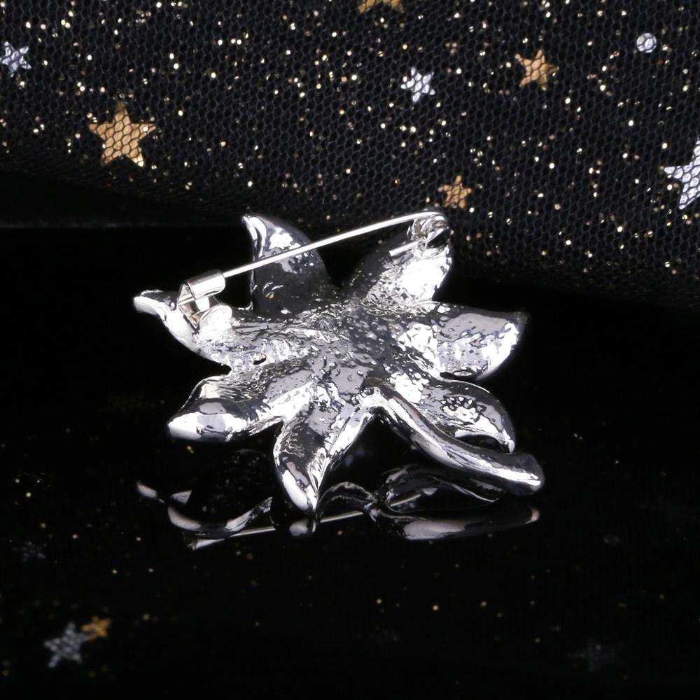 Elegante Strass Blumenbrosche Anzug Perlennadel Luxusschmuck Botanische Blume Schal Schnalle Perlennadel Temperament Accessoires