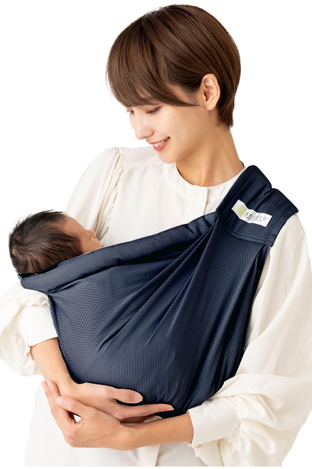 

Keratta Сетчатый Слинг для Новорожденных и для Ношения на Боку Темно-серый Слинг-карман, 6 способов ношения, (N. Темно-синий/Сетка)