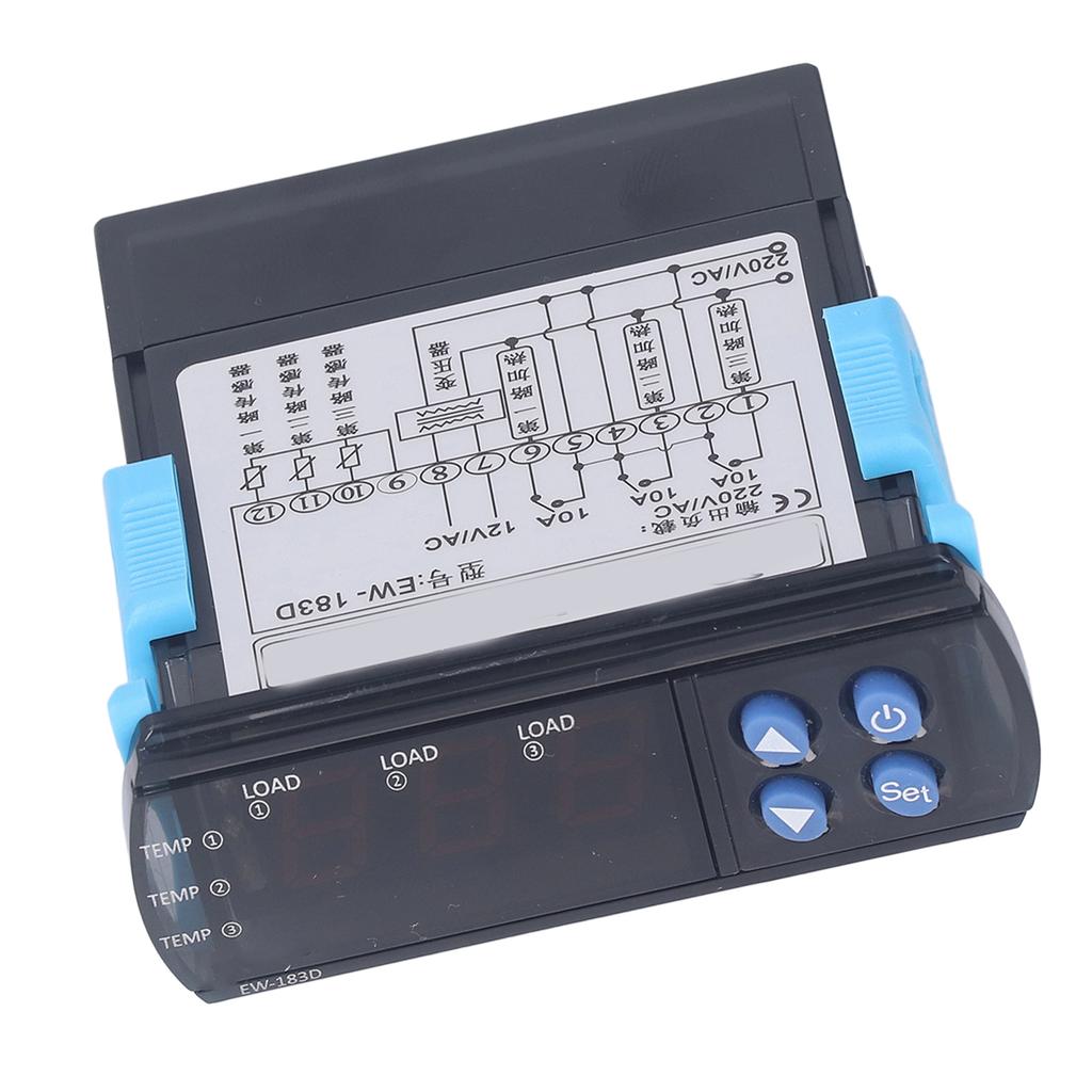 Temperaturregler-Kit 3-Wege-Ausgang Heizrelais Thermostat für Drucker Fotomaschine AC220V