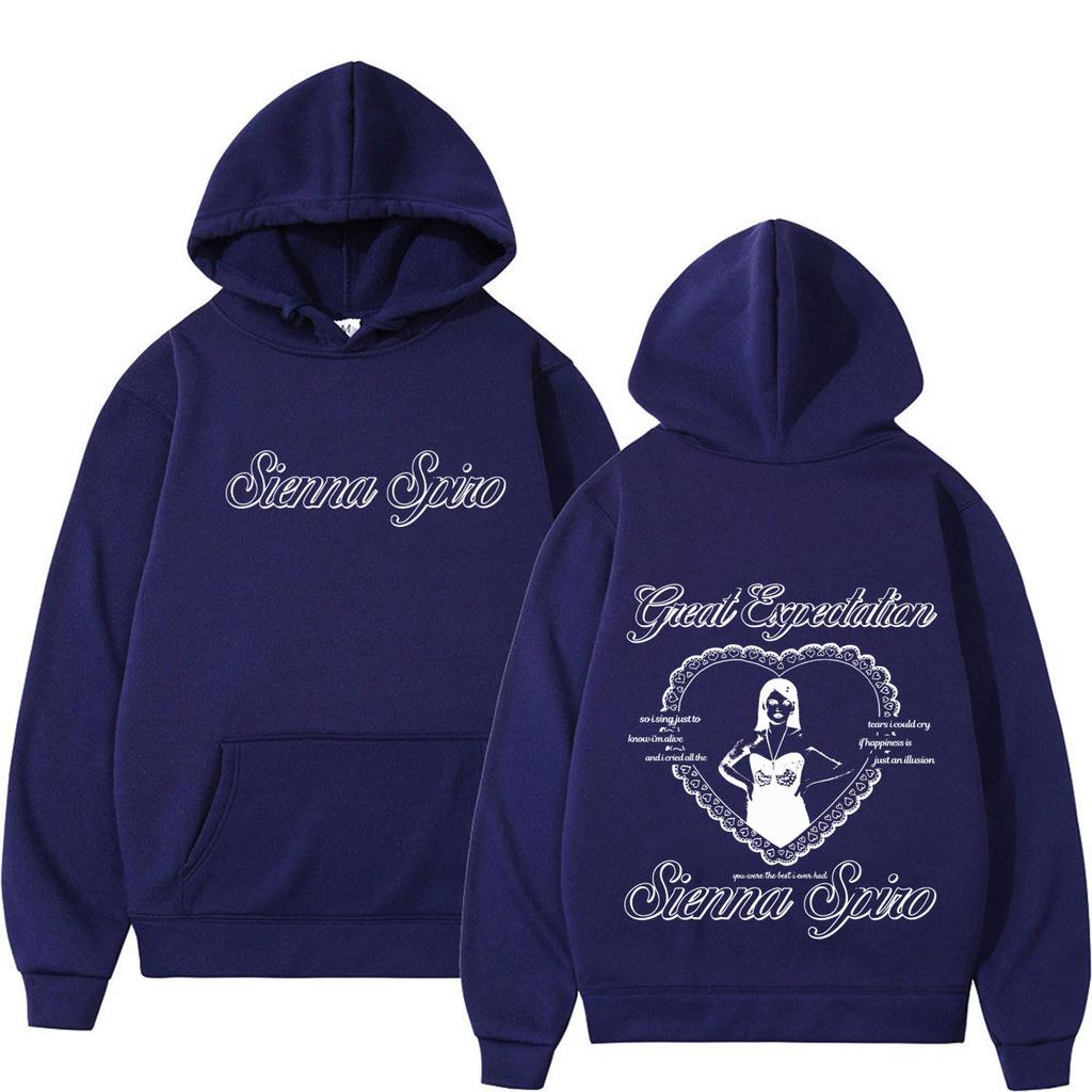 Sienna Spiro My House Tour Felpa con Cappuccio Grafica Uomo Donna Moda Pullover Maniche Lunghe Casual Larga Harajuku Felpe Top