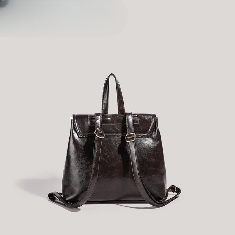 Retro College Backpack for Women Fashion Handbag Briefcase Backpack