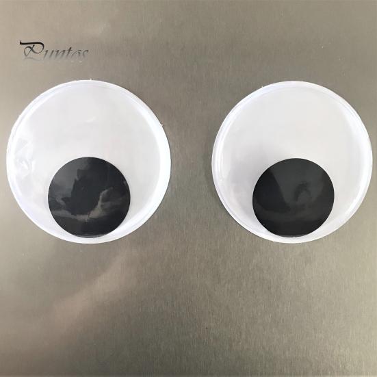 1 Pair 5cm/7cm/10cm/12cm/15cm Refrigerator Magnets Self Adhesive DIY Synthetic Resin Black White Googly Eyes  Fridge Stickers Scrapbook Accessory