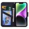 For iPhone 14 Cell Phone Case Animal Pattern Support Stand Leather Wallet Cover