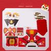 Chinese Lion Dance Head DIY Assembly Interesting Educational Cute Style Paper Decorative Craft