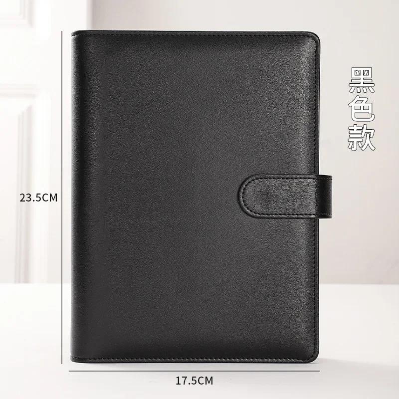 A5 Kpop fotoalbum s 20 stránkami, sběratelské album 4 kapsy na karty s 80 sloty na karty, kryt z PU kůže, organizace karet