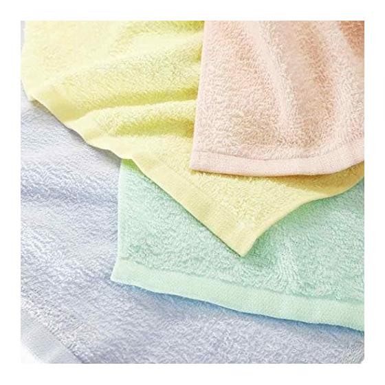 Hayashi Face Towel, Traditional Bath Towel, Made in Japan, 34x85cm, Green, FI204204, Osaka Senshu, Post-Bleached, Highly Absorbent, 100% Cotton