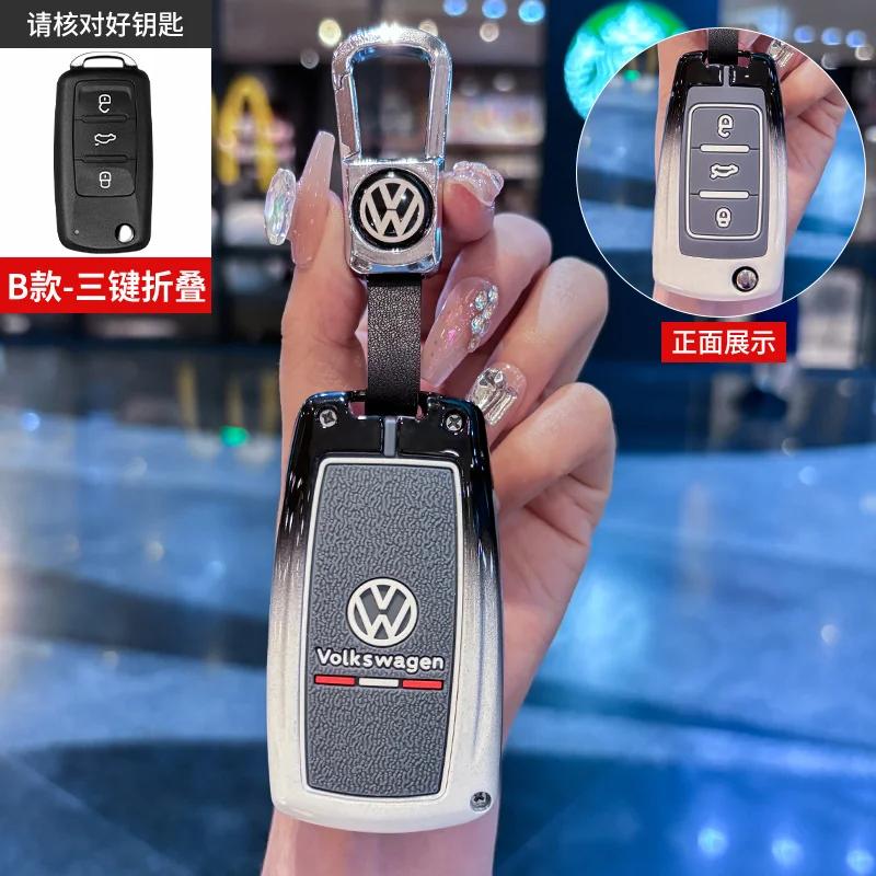 

VW GTI GOLF 2026 Hot For VW VOLKSWAGEN Zinc Alloy Car Remote Key Case Cover Shell For Volkswagen VW Polo Golf Passat Tiguan Beet