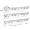 3/6Pcs Wall Necklace Holder Acrylic Jewelry Organizer Necklace Hanger  Wall Mounted Jewelry Organizer, Each 8 Hooks