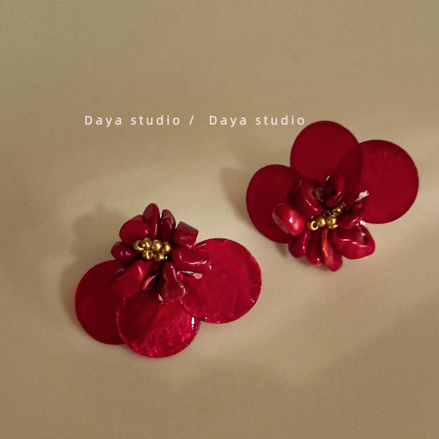 Silver Needle Tiger Eye Stud Earrings – Retro, Simple, Versatile, High-End Ear Accessories