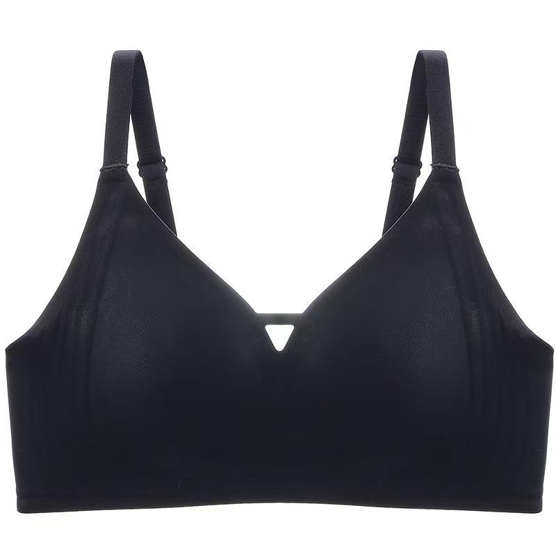 Women Seamless Wirefree Push Up Bra Comfortable Gathering Breathable Anti Sagging Lingerie