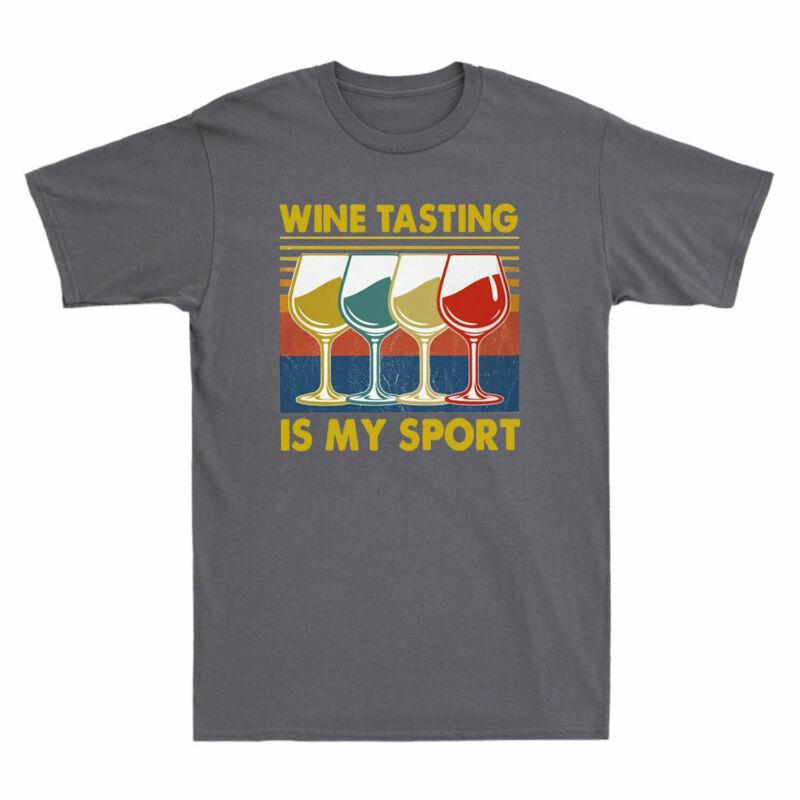 Sport Vintage Wine Wine Is Alcohol Tasting Unisex's Tee My Drinking Funny T-Shirt