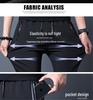 Douyin Men's Quick-Dry Zippered Ice Cool Casual Pants