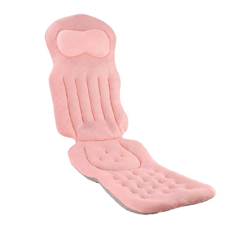 Adult Bath Cushion with Segmented Headrest Support and Cushioned Coverage for Quiet Soaking and a Bath Routine In Daily Use