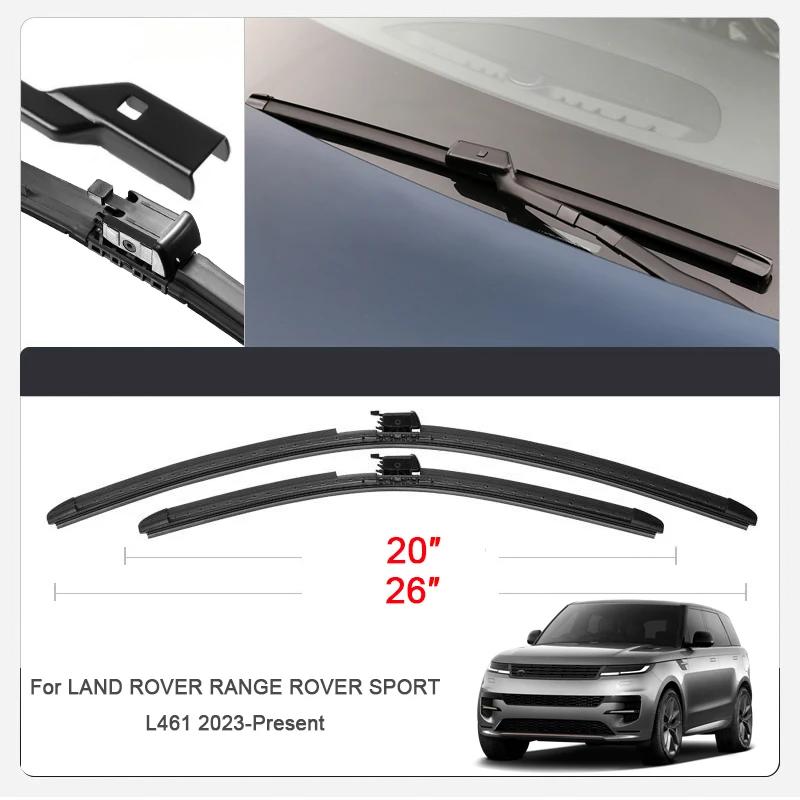 2PCS Car Blade Front Windshield Rubber With Water Spray Wiper For RANGE ROVER SPORT L461 2023-2026 For RANGE ROVER SPOR