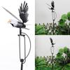M-Modern-Wind Spinners For Yard And Garden Rocking Eagle Decorations, Outdoor Metal Windmills Lawn Ornaments Wind Sculptures, Ea