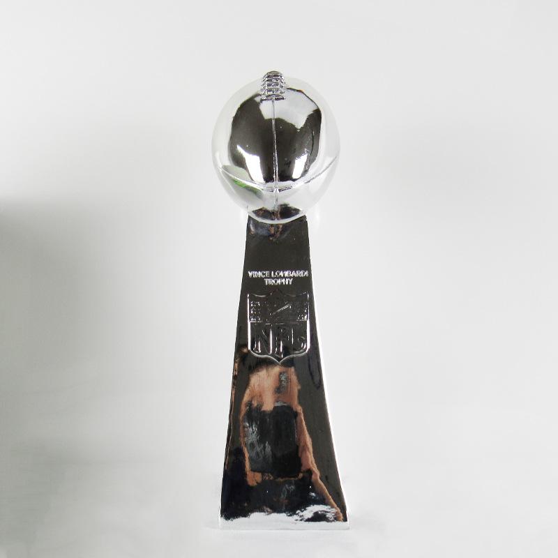 Engraved Rugby Super Bowl Trophy - American Football Fan Souvenir Gift 23 CM
