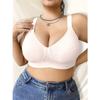 Plus Size Seamless Gather Anti Sagging Comfortable Bra For Women Large Bust