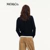 MO&Co. Pure Wool V-Neck Long Sleeve Sweater