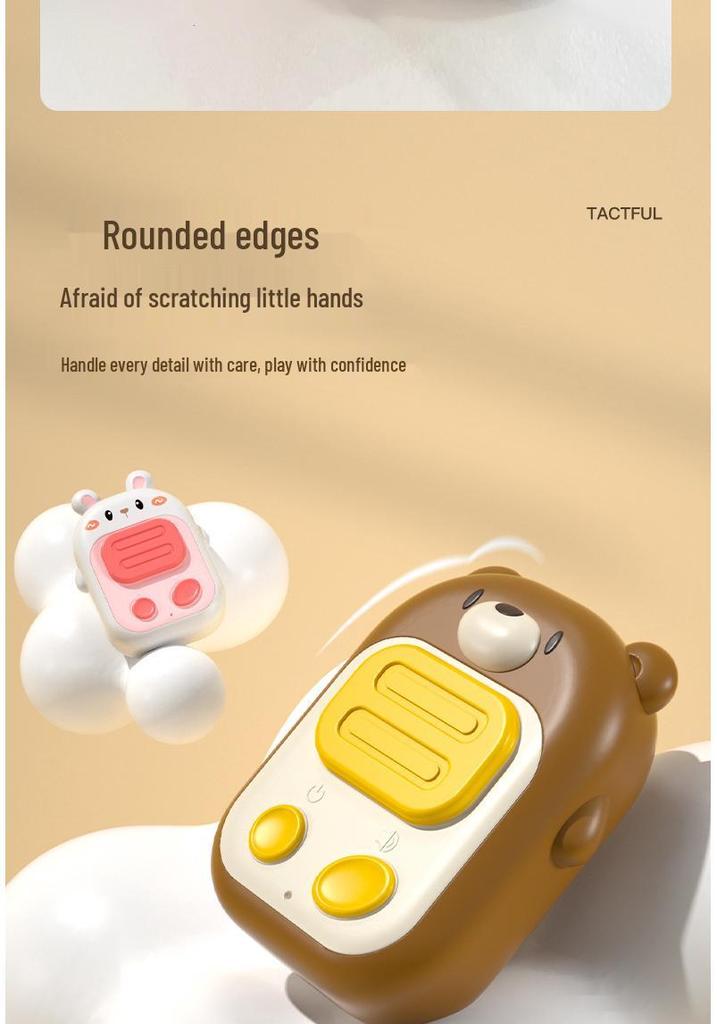 Kids' Outdoor Cartoon Walkie-Talkie: Long-Range Wireless Toy for Parent-Child Interaction