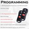 Keyless Entry Remote Control Key Fob Replacement Fits for Nissan Xterra Titan Armada Frontier 2002- Quest Sentra Murano Pathfinder Versa Infiniti
