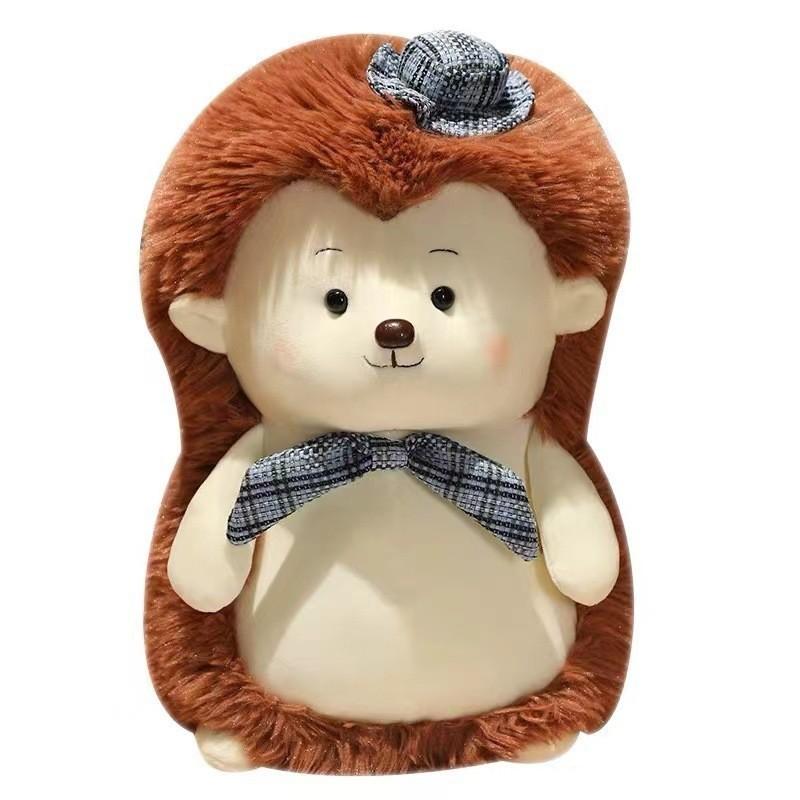 Adorable Plush Hedgehog Toy Soft Stuffed Animal Doll For Kids Birthday Gift 25cm