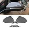 Carbon Fiber Door Mirror Cover For Volkswagen Touran L 2016- Car Rearview Accessories Bull Horn Modification