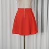 Bright Color Sexy Girl Style Knitted Two-piece Women's Sleeveless Vest High-waist Skirt