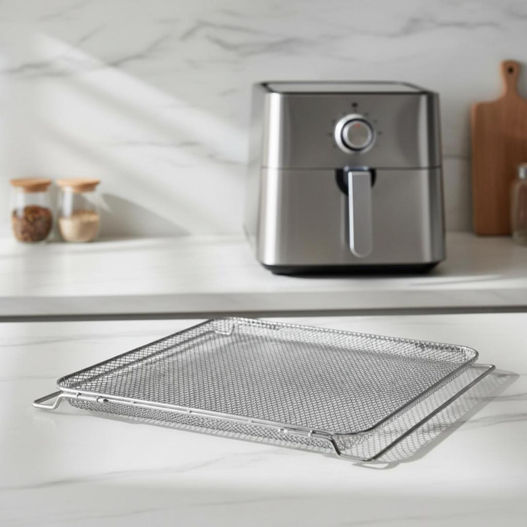 Air Fryer Oven Rack with Mesh Rust Resistant Replacement Baking Elevated